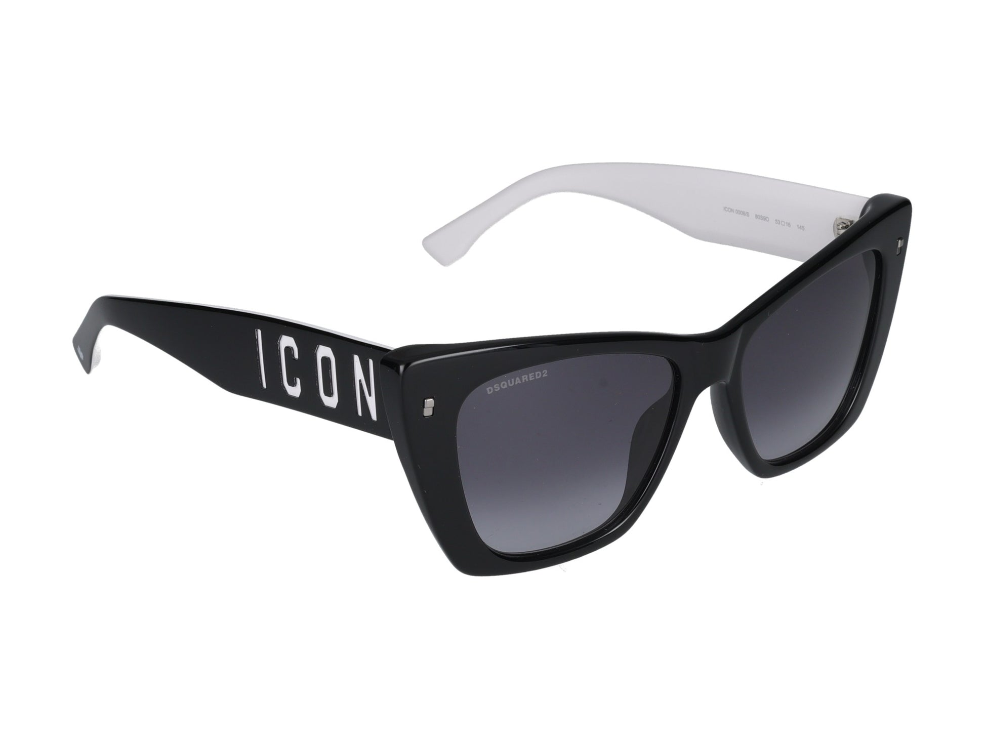 Icon 0006/s 80S/9O BLACK WHITE 53.00 / 80S/9O BLACK WHITE