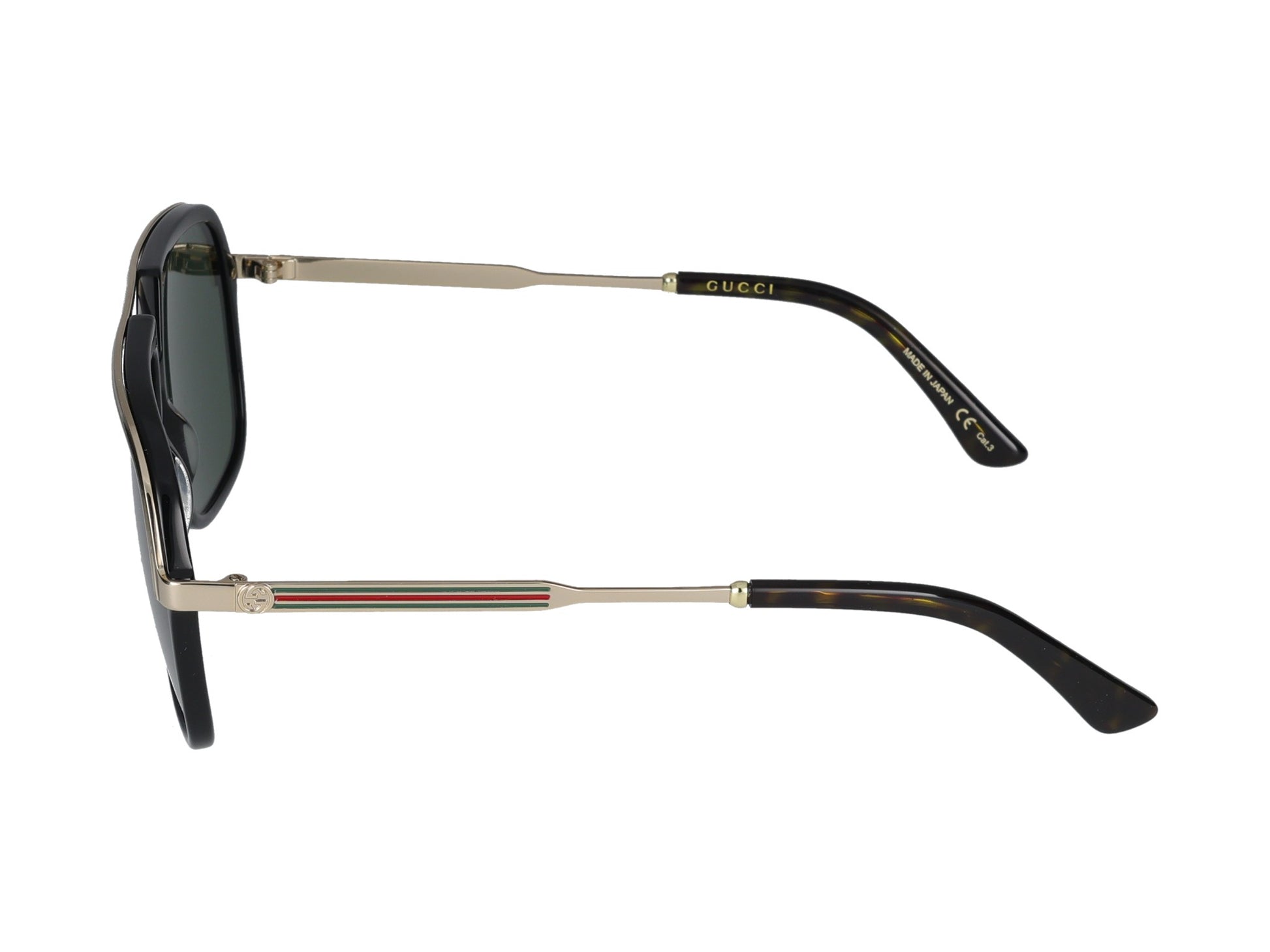 GG0200S 001 black gold green 57.00 / 001 black gold green